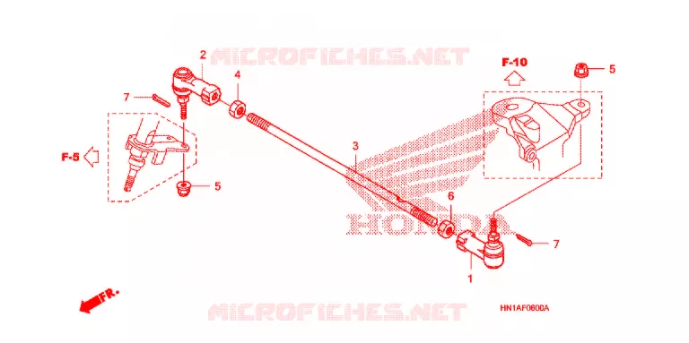 TIE ROD Honda ATV 400 FOURTRAX 2008  TRX400EX8