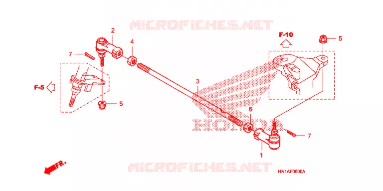TIE ROD Honda ATV 400 FOURTRAX 2009  TRX400X9