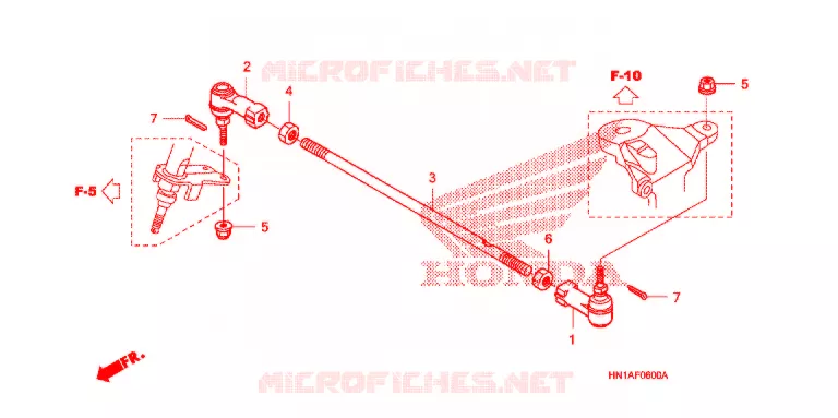 TIE ROD Honda ATV 400 FOURTRAX 2011  TRX400X9
