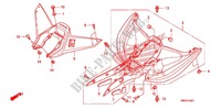 REAR FENDER (TRX400EX'08/X'09/X'12/X'13/X'14) for Honda SPORTRAX TRX 400 X 2012