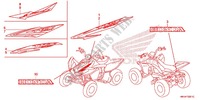 STICKERS (TRX400EX'08/X'09/X'12/X'13/X'14) for Honda SPORTRAX TRX 400 X 2012