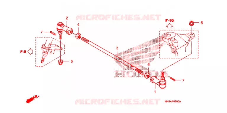 TIE ROD Honda ATV 400 FOURTRAX 2013  TRX400XD