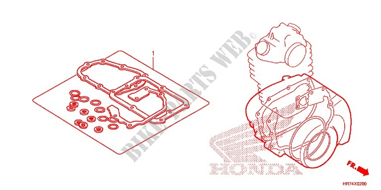 GASKET KIT for Honda FOURTRAX 420 RANCHER 4X4 AT DCT IRS 2016