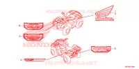STICKERS for Honda FOURTRAX 420 RANCHER 4X4 AT DCT IRS 2016