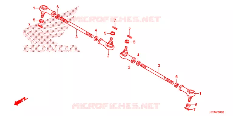 TIE ROD Honda ATV 420 FOURTRAX 2015  TRX420FA6F