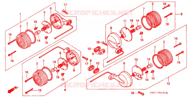INDICATOR (2) Honda MOTO 90 CD 1983  CD90A