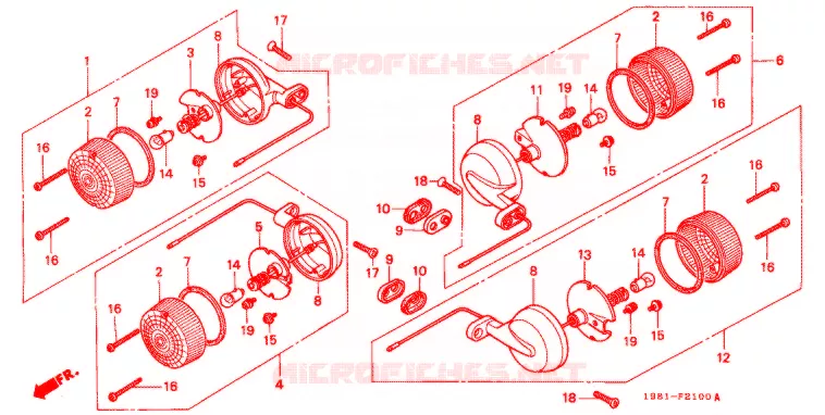 INDICATOR (2) Honda MOTO 90 CD 1992  CD90N