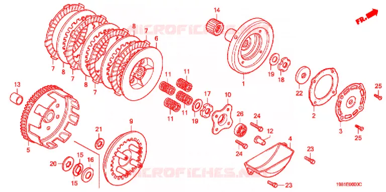 STARTER MOTOR CLUTCH Honda MOTO 90 CD 1994  CD90P