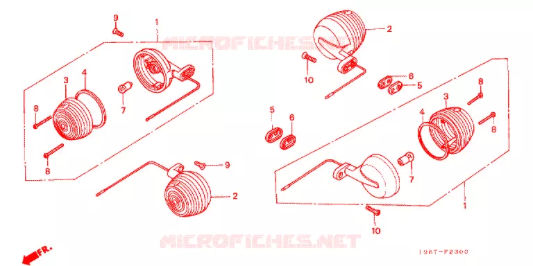 INDICATOR (2) Honda MOTO 90 CD 1998  CD90SW