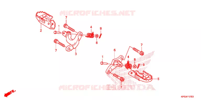 PEDAL Honda MOTO 230 CRF 2017  CRF230FH