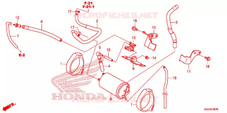 CANISTER Honda MOTO 250 CRF 2017  CRF250LH