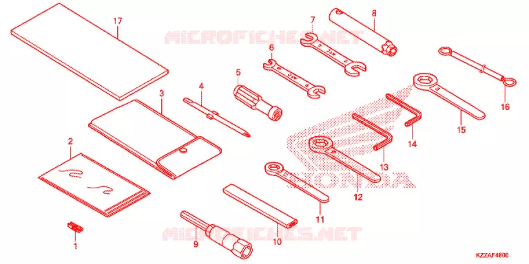 TOOLS - BATTERY BOX Honda MOTO 250 CRF 2017  CRF250RLH