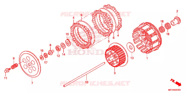 STARTER MOTOR CLUTCH Honda MOTO 450 CRF 2017  CRF450XH