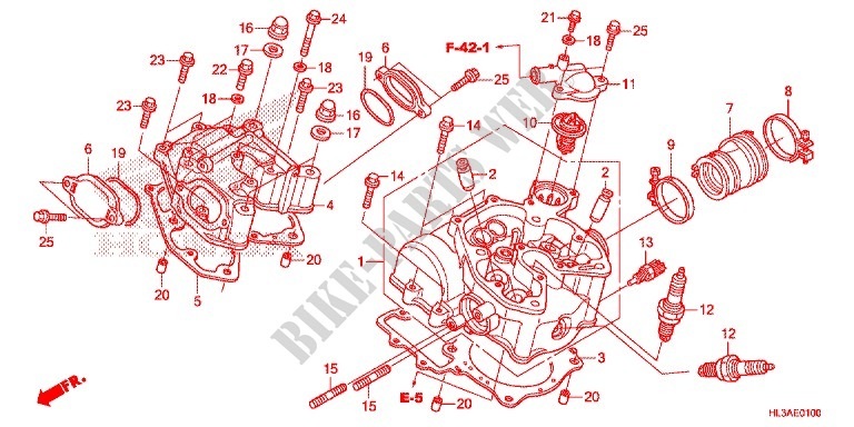 CYLINDER   HEAD for Honda PIONEER 700 M2 DELUXE BLUE 2017