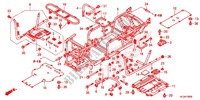 FRAME for Honda PIONEER 700 M2 RED 2017