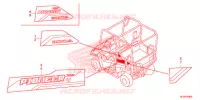 STICKERS for Honda PIONEER 700 M4 DELUXE CAMO 2017
