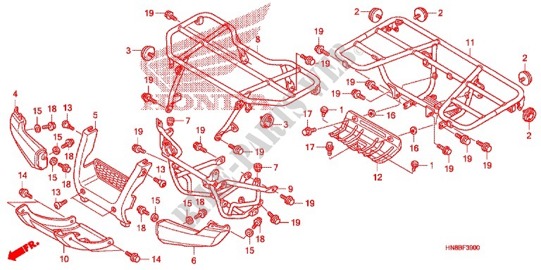 SEAT   CARRIER for Honda FOURTRAX 680 RINCON 2011