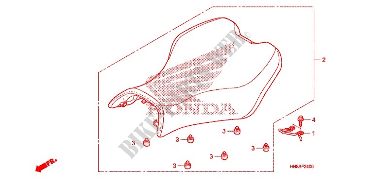 SINGLE SEAT (2) for Honda FOURTRAX 680 RINCON 2013