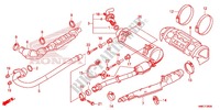 EXHAUST MUFFLER (2) for Honda FOURTRAX 680 RINCON RED 2017