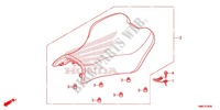 SINGLE SEAT (2) for Honda FOURTRAX 680 RINCON RED 2017