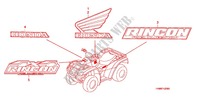STICKERS for Honda FOURTRAX 680 RINCON GPS 2007