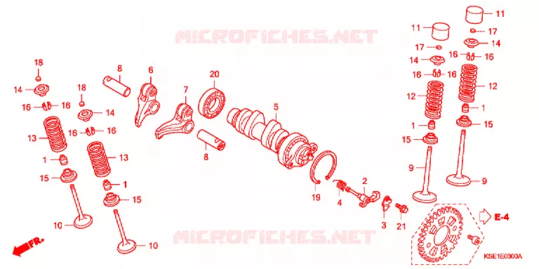 CAMSHAFT Honda MOTO 150 CRF 2008  CRF150RB8