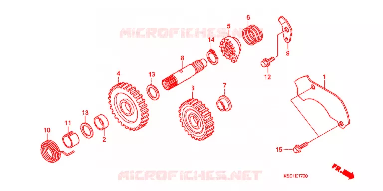 KICKSTARTER AXLE Honda MOTO 150 CRF 2012  CRF150RBC
