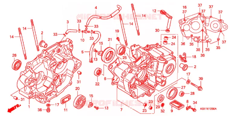 CRANKCASE - OIL PUMP Honda MOTO 150 CRF 2012  CRF150RC