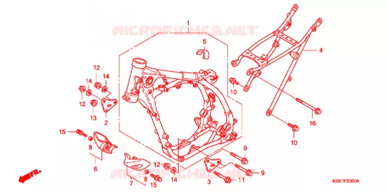 FRAME Honda MOTO 150 CRF 2012  CRF150RC