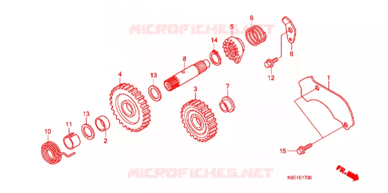KICKSTARTER AXLE Honda MOTO 150 CRF 2012  CRF150RC
