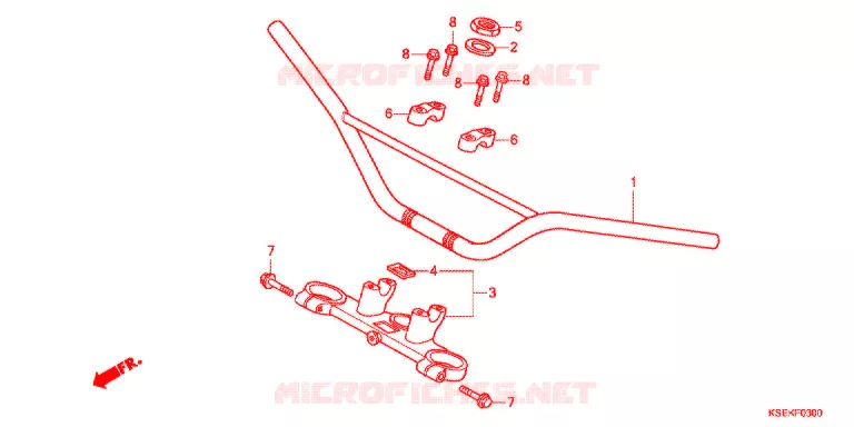 HANDLE PIPE/TOP BRIDGE (2) Honda MOTO 150 CRF 2017  CRF150RE