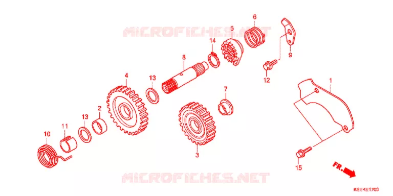 KICKSTARTER AXLE Honda MOTO 150 CRF 2017  CRF150RE