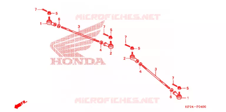 TIE ROD Honda ATV 90 FOURTRAX 2007  TRX90EX7