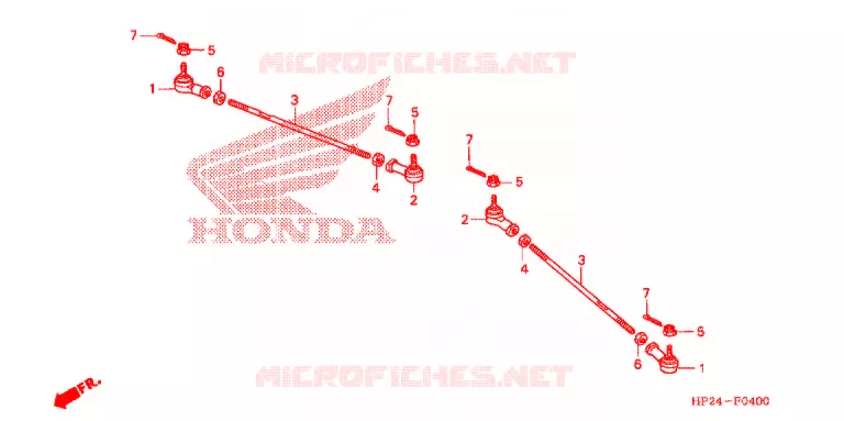 TIE ROD Honda ATV 90 FOURTRAX 2008  TRX90EX8