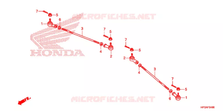 TIE ROD Honda ATV 90 FOURTRAX 2015  TRX90XF