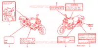 CAUTION LABEL (1) for Honda VF 750 MAGNA 1998
