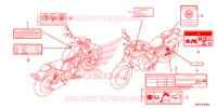 CAUTION LABEL (1) for Honda REBEL 500 2019
