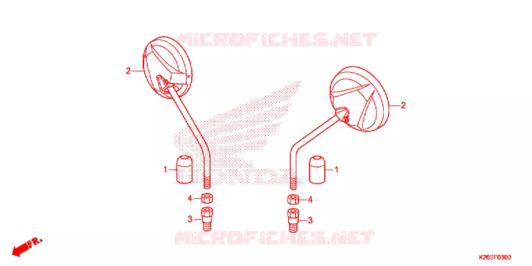 MIRROR Honda MOTO 125 MSX 2017  MSX125H