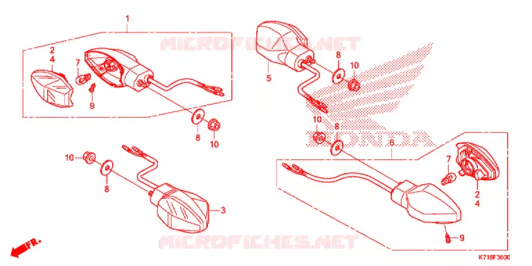 INDICATOR (2) Honda MOTO 110 WAVE 2017  AFS110MDH