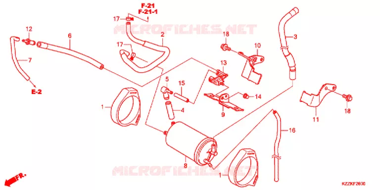 CANISTER Honda MOTO 250 CRF 2018  CRF250LH