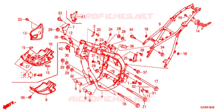 FRAME Honda MOTO 250 CRF 2017  CRF250LH