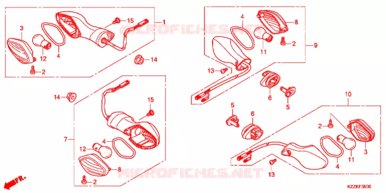INDICATOR (CRF250L/M/LD) Honda MOTO 250 CRF 2019  CRF250MH