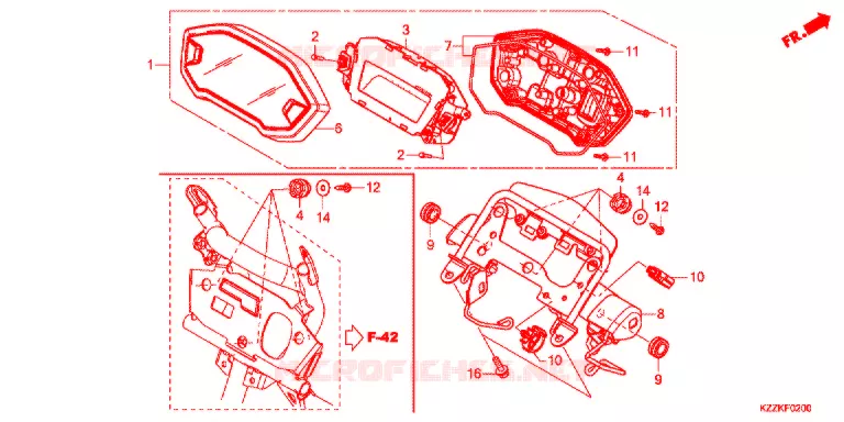 METER Honda MOTO 250 CRF 2017  CRF250MH