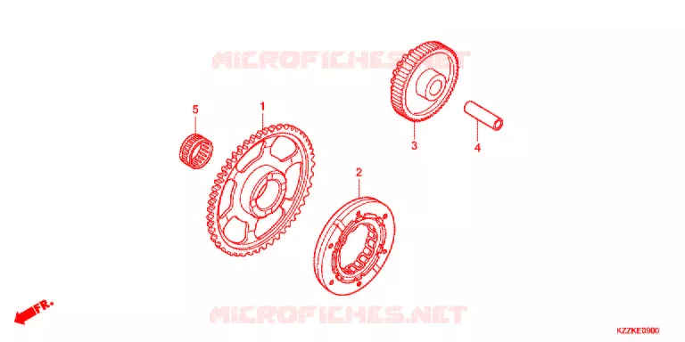 STARTER MOTOR CLUTCH Honda MOTO 250 CRF 2017  CRF250RLDH