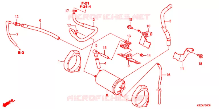 CANISTER Honda MOTO 250 CRF 2017  CRF250RLH
