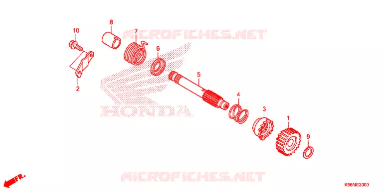 KICKSTARTER AXLE Honda MOTO 150 RS 2017  FS150FH