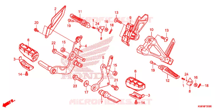 PEDAL Honda MOTO 150 RS 2018  FS150FH