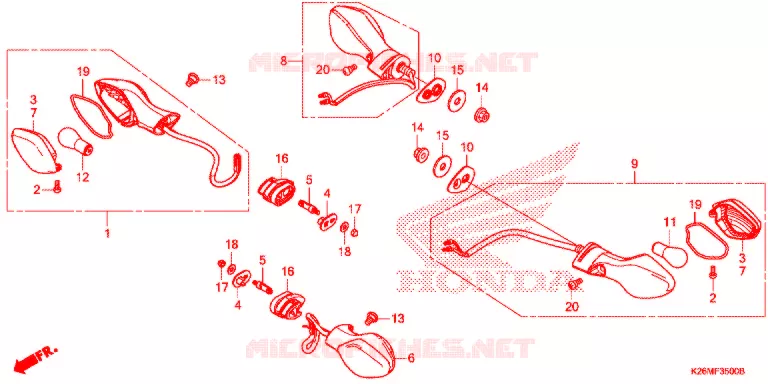 INDICATOR (2) Honda MOTO 125 MSX 2017  MSX125G