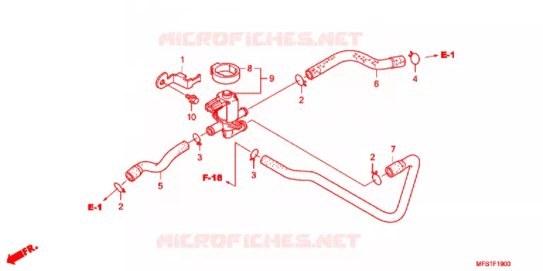 AIR INJECTION CONTROL VALVE Honda MOTO 400 SHADOW 2013  VT400C2F9