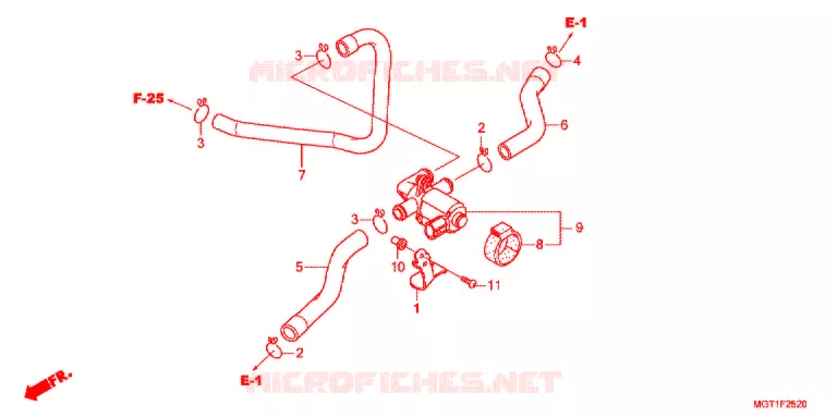 AIR INJECTION CONTROL VALVE Honda MOTO 400 VT 2013  VT400SB